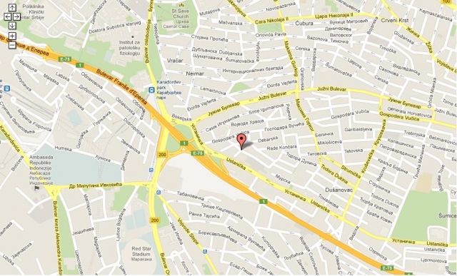 mapa beograda juzni bulevar Beograd, Vračar, Južni bulevar, Appartement, Location, 72 m2, 450  mapa beograda juzni bulevar