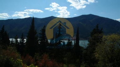 Investment plot with a beautiful sea view in a peaceful village of Dobrota, near Kotor Old Town and 