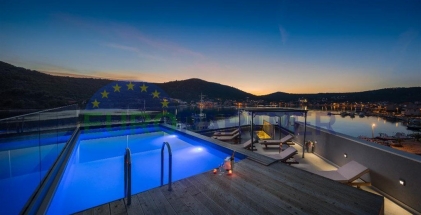 Luxury villa first row to the sea near Trogir