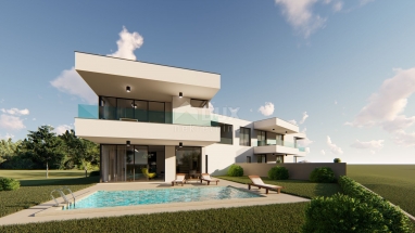 ISLAND OF KRK, OMIŠALJ - Luxury semi-detached house with pool