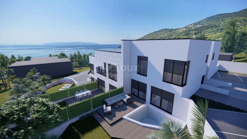 LOVRAN - Luxury terraced house 100 m from the beach with sea view