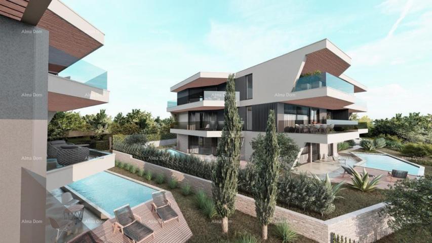 Wohnung Wohnungen zum Verkauf in einem neuen Wohnprojekt mit Schwimmbad, Ližnjan