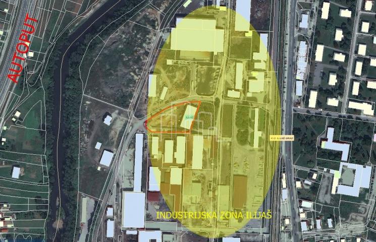 Poslovni prostor višenamjenski u privredi 1500m2 i 4000m2 zemljišta Industrijska zona Ilijaš
