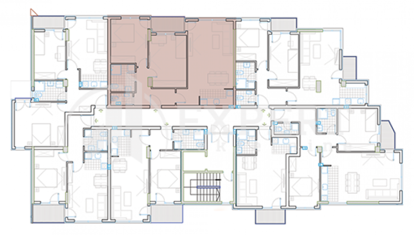 3, 0 stan , centar, 75 m2, II  sprat, cg. 