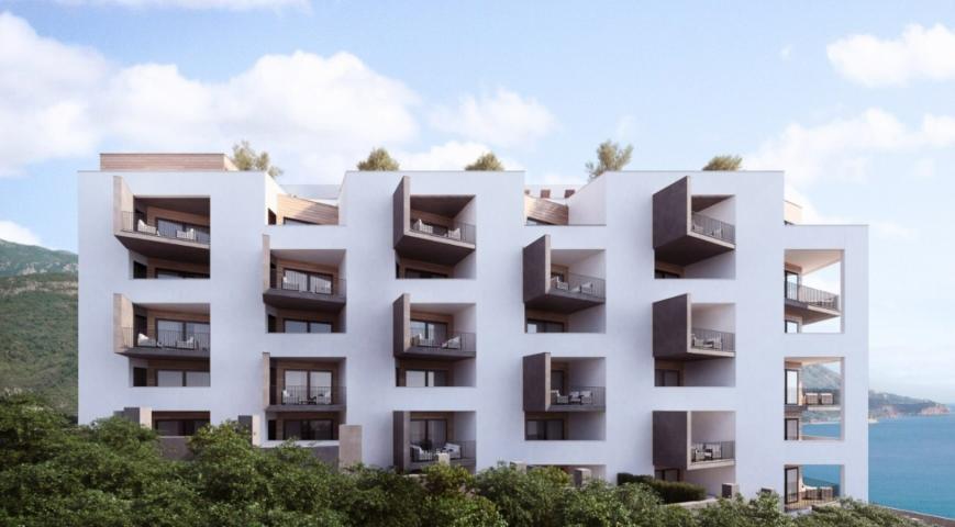 Nouveau complexe résidentiel moderne dans un endroit pittoresque écologiquement 