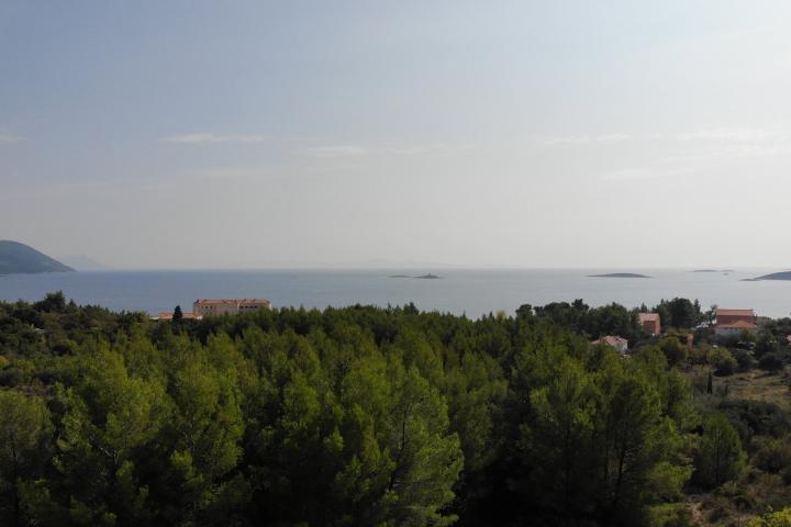 Pelješac, Orebić - građevinsko zemljište 1791 m2 s pogledom na more