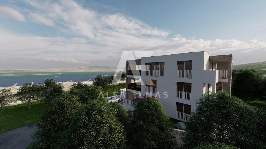 Punat, novogradnja penthouse sa otvorenim pogledom na more!! ID 103