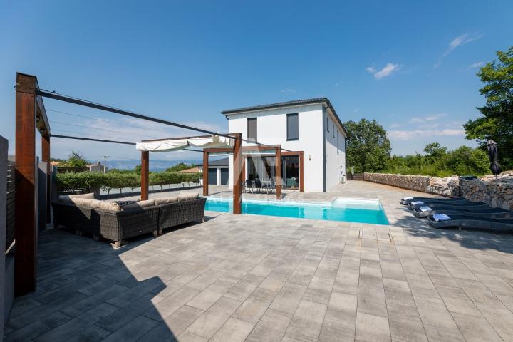 Malinska, surroundings, luxury villa with pool and sea view! ID 115