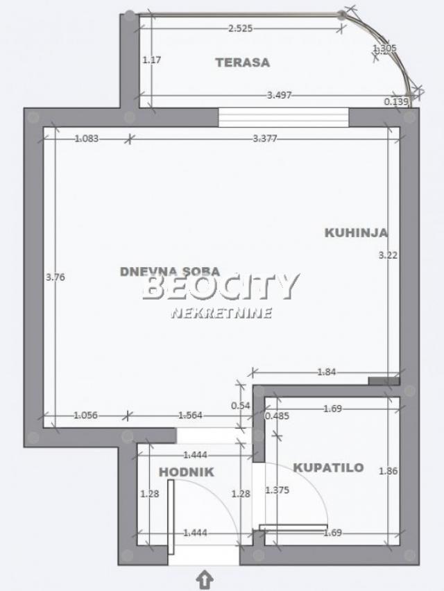 Rakovica, Vidikovac, Veljka Ramadanovića, 0. 5, 24m2, 52500EUR