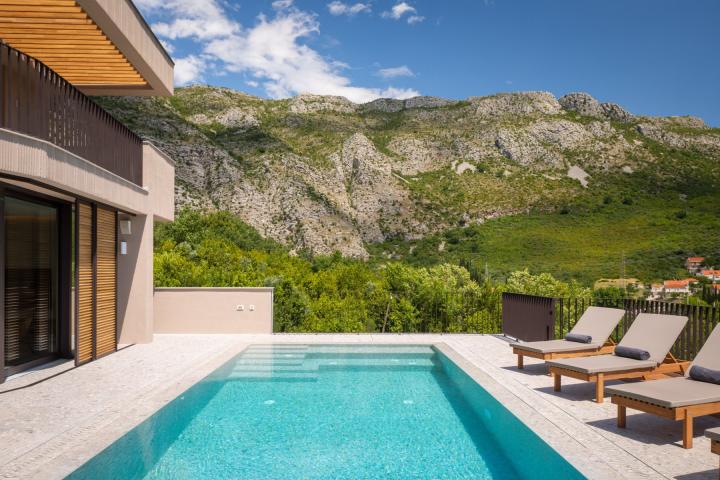 Dubrovnik, Rožat, luksuzna novoizgrađena vila s bazenom, 400m2