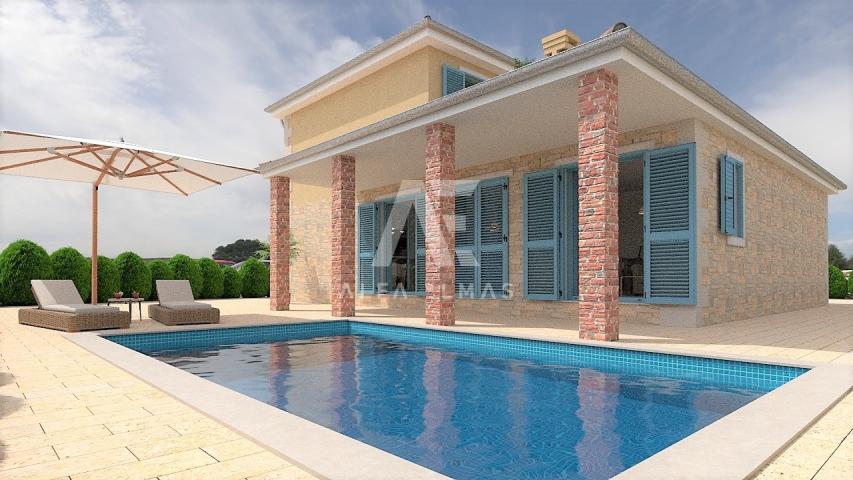 Malinska, surroundings, Mediterranean stone villa with pool !! ID 274