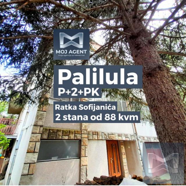 Kuća Palilula P+2+PK 4 ara plac