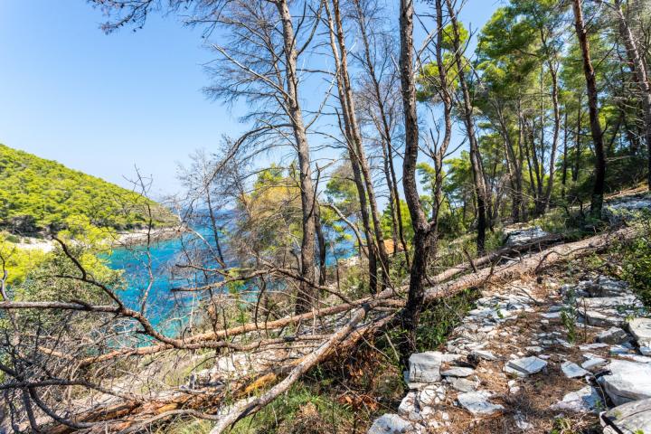 Korčula, atraktivno građevinsko zemljište 1. red uz more