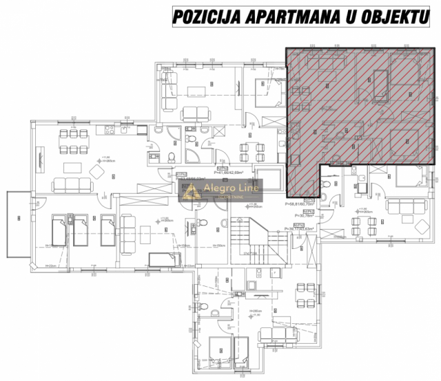 Stan u apartmanskom kompleksu Novi Kopaonik, zgrada Aurora, 60. 7 PTK 2 A3