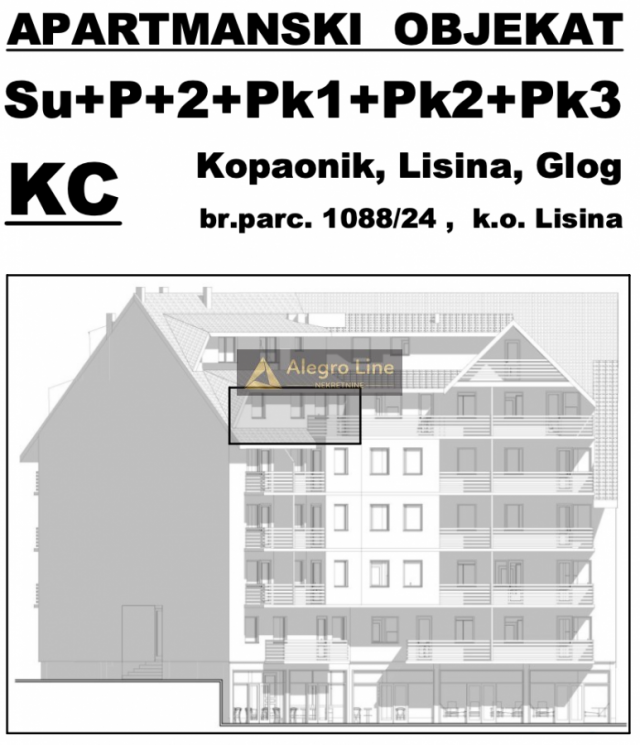 Stan u apartmanskom kompleksu Novi Kopaonik, zgrada Aria, 59. 76 Pk2 6