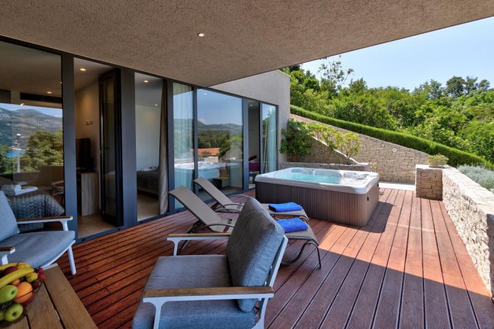 Korčula, luksuzna moderna villa s pogledom na more, jedinstvena ponuda