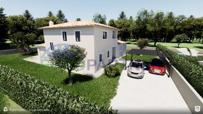 Poreč, surroundings, luxury villa with swimming pool in a new building for sale "turnkey"