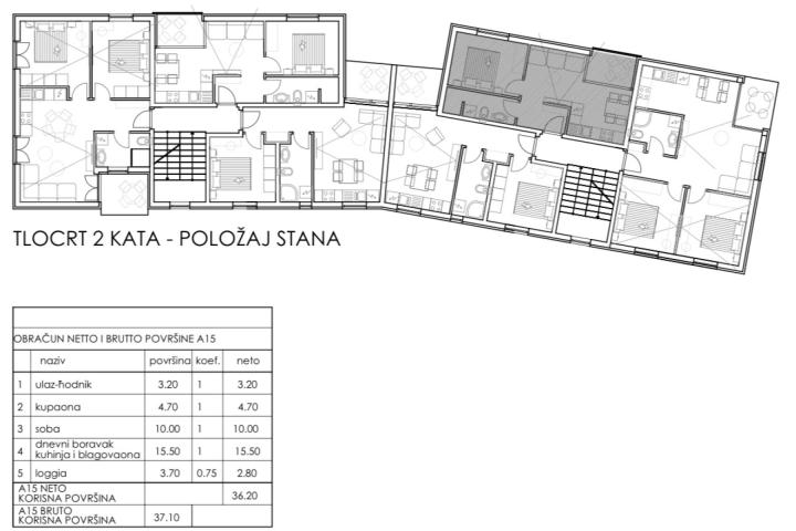 Istra, Medulin, A15 jednosoban stan 37 m2, 300 m od mora