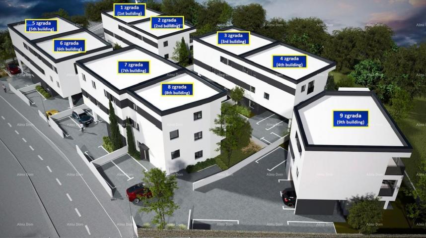 Apartment Apartment for sale in a new housing project, near the center of Pula, Šijana, ZGR2-S4
