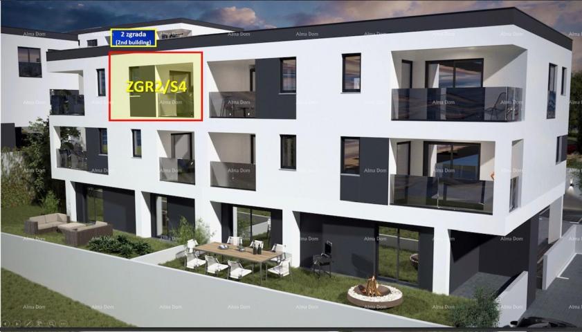 Stan Prodaja stana u novom stambenom projektu, u blizini centra Pule, Šijana, ZGR2-S4