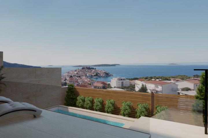 Primošten, luksuzan trosoban stan s panoramskim pogledom na more