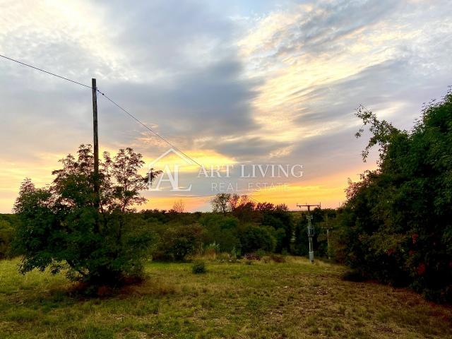 Umag-surroundings, agricultural land in an attractive location with a view of the sea