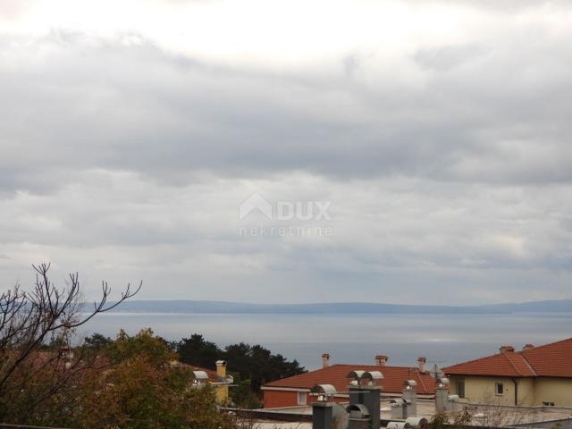 SRDOČI - apartment 140m2 DB+3S with panoramic sea view + garden 175m2