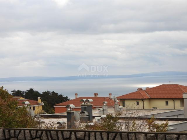 SRDOČI - apartment 140m2 DB+3S with panoramic sea view + garden 175m2
