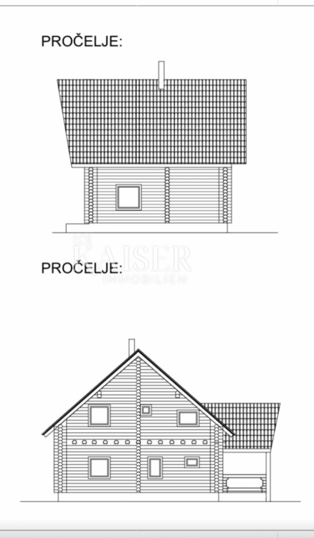 Fužine - novogradnja, drvena kuća