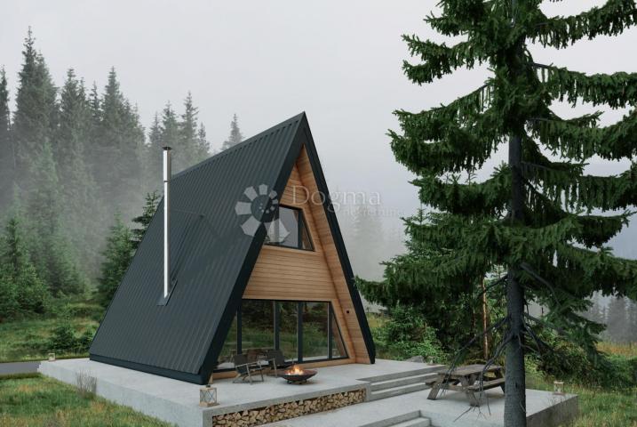 A frame atraktivna montažna kuća