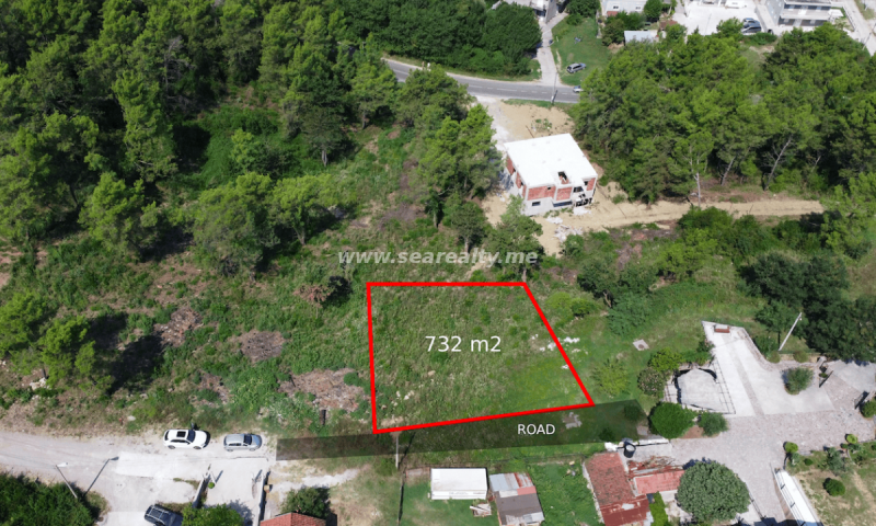 Land of 732m2 for sale, Tivat, Mrčevac