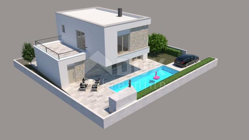 OTOK VIR -  Moderna vila sa bazenom 100m od mora