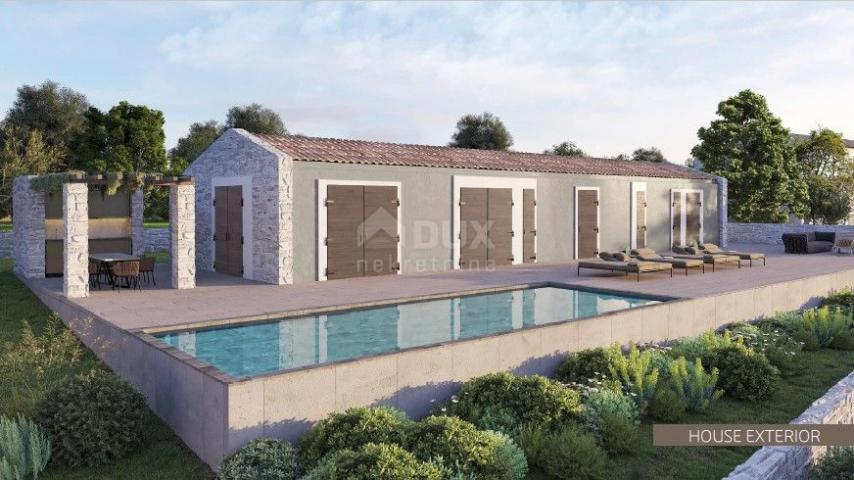 ISTRA, OPRTALJ - dizajnerska vila u mediteranskom stilu s bazenom u srcu Istre