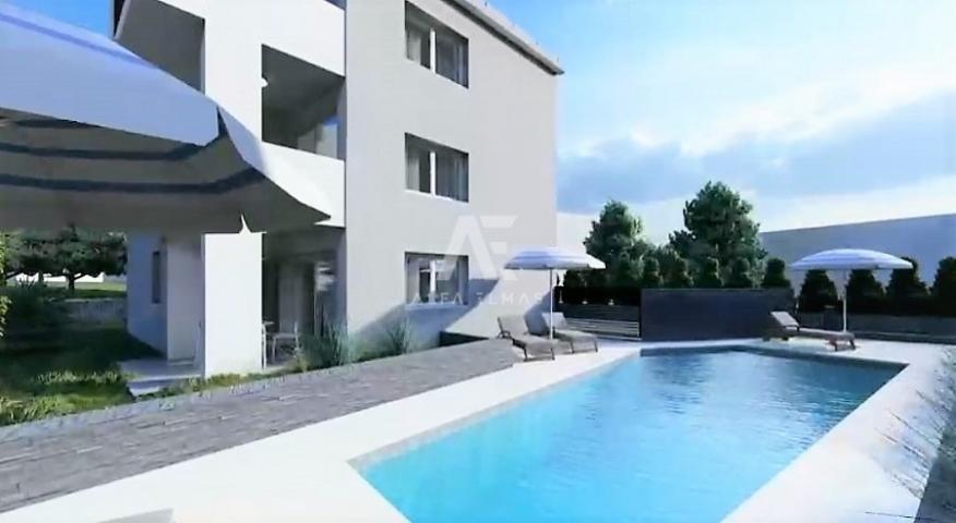 Šilo, new building, two-room apartment on the ground floor with a garden, 200m from the sea!! ID 503