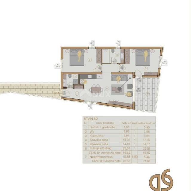 ISTRA, LIŽNJAN 2S+DB stan u luksuznoj novogradnji 77 m2 - BLIZINA MORA!!