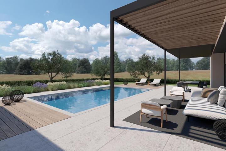 Istra, Sveti Lovreč - Moderna Vila sa bazenom u mirnome mjestu - Villa C