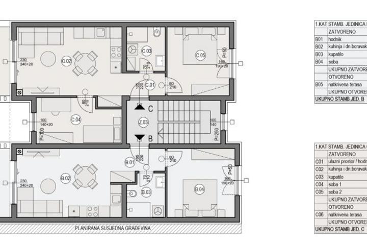 Pula, Valdebek - vrhunski stan u novogradnji na prvom katu B, NKP 49. 49 m2