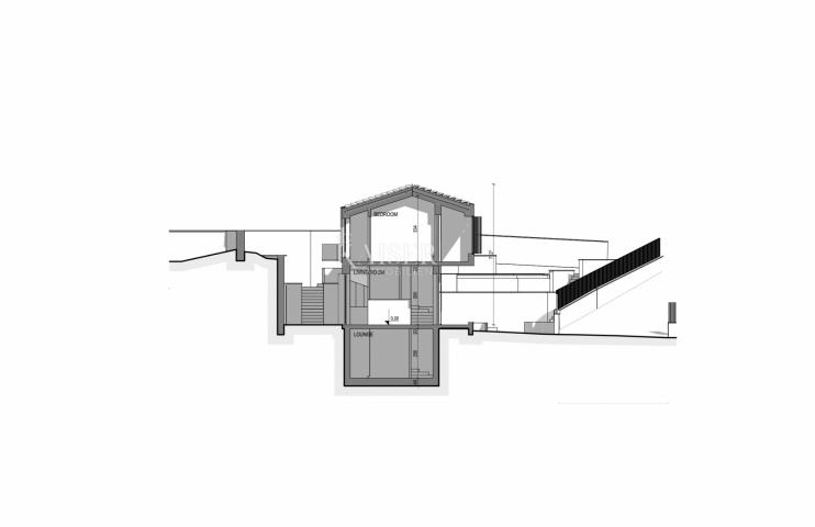 Rabac - building plot with conceptual design, 505 m2