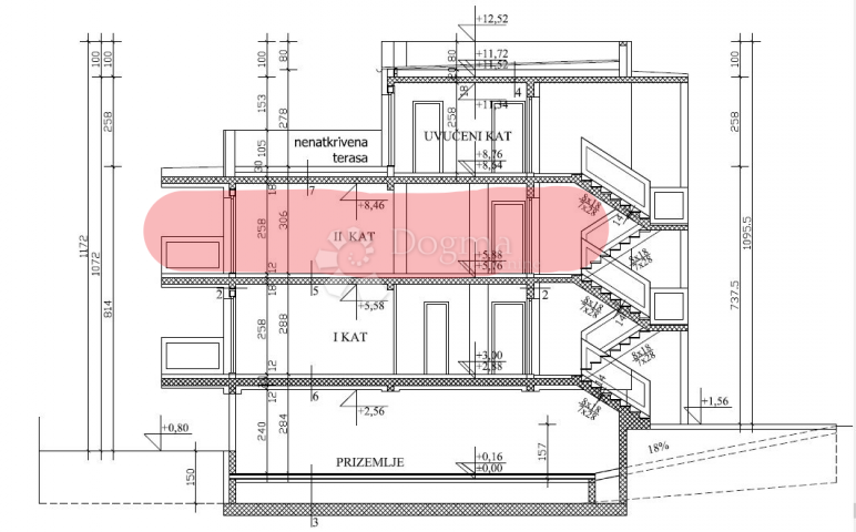 Trešnjevka, novogradnja, 4-sobni stan u urbanoj vili  (75, 46 m2)