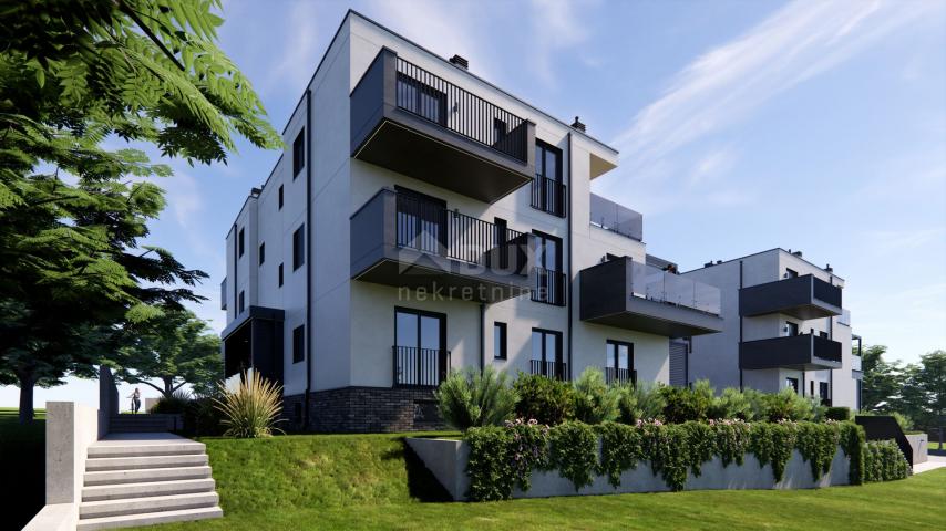 PULA, MEDULIN - schöne Wohnung mit Balkon und Aussicht in einem neuen Gebäude, 100 Meter vom Meer en