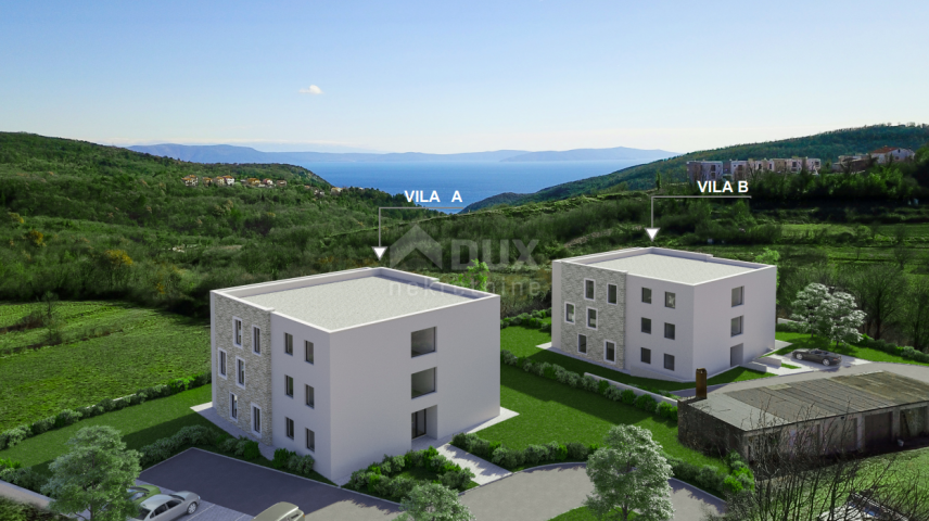 ISTRIA, RABAC - Apartment in an urban villa with sea view