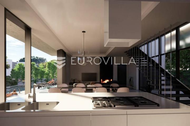 Zadar okolica, Luksuzna villa s bazenom i pogledom na more, Novogradnja