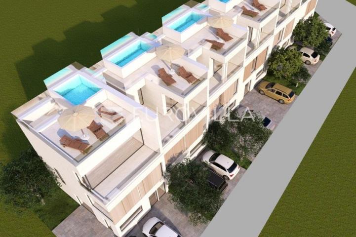 EKSKLUZIVNA NOVOGRADNJA | Sveti Petar na Moru | Kuća u nizu 161 m² | Bazen | 110 m od mora