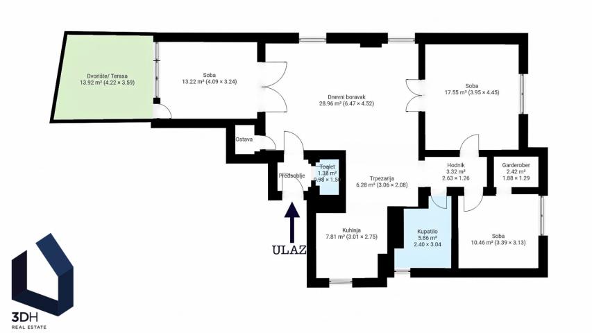 Vanserijski salonac sa baštom i garažom 4.0, 100m2