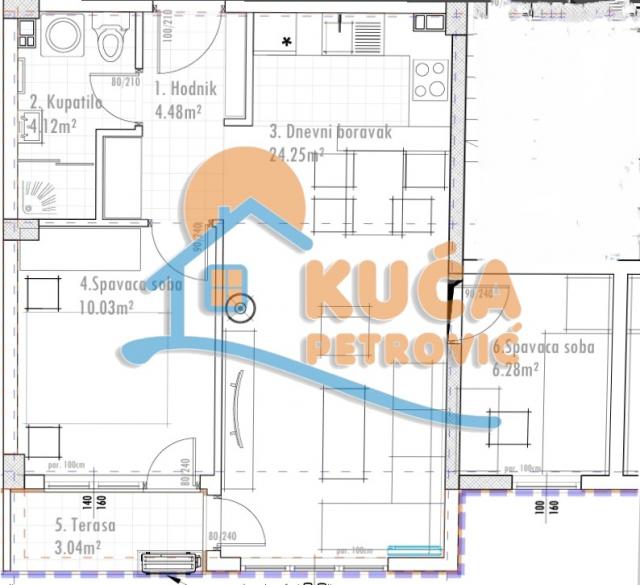 Novogradnja, direktna prodaja, Dubočica, 53m2