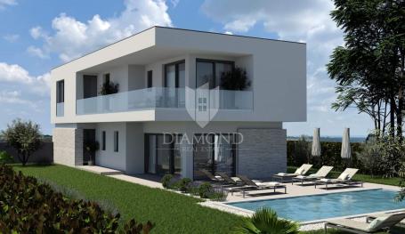 Porec, surroundings, luxury modern villa under construction