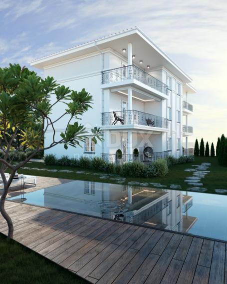 OPATIJA, IČIĆI - a large apartment with a terrace in a new building of authentic architecture with a