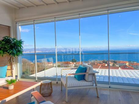 OPATIJA, IČIĆI - luxuriously furnished apartment near the sea, jacuzzi, panoramic sea view
