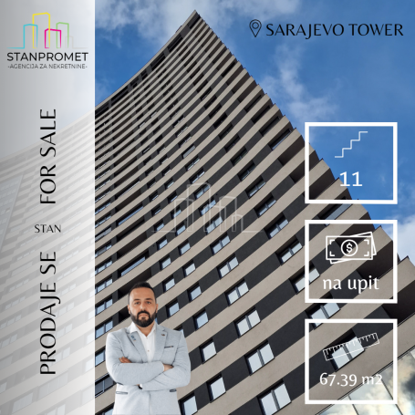Dvosoban stan Sarajevo Tower 67. 39m2 prodaja
