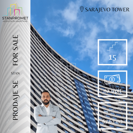 Sarajevo Tower 67. 62m2 dvosoban stan prodaja